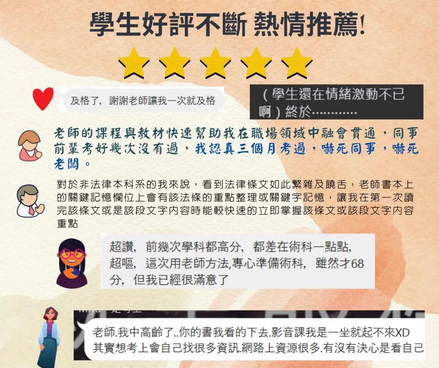 就服乙級學生之好評回饋圖