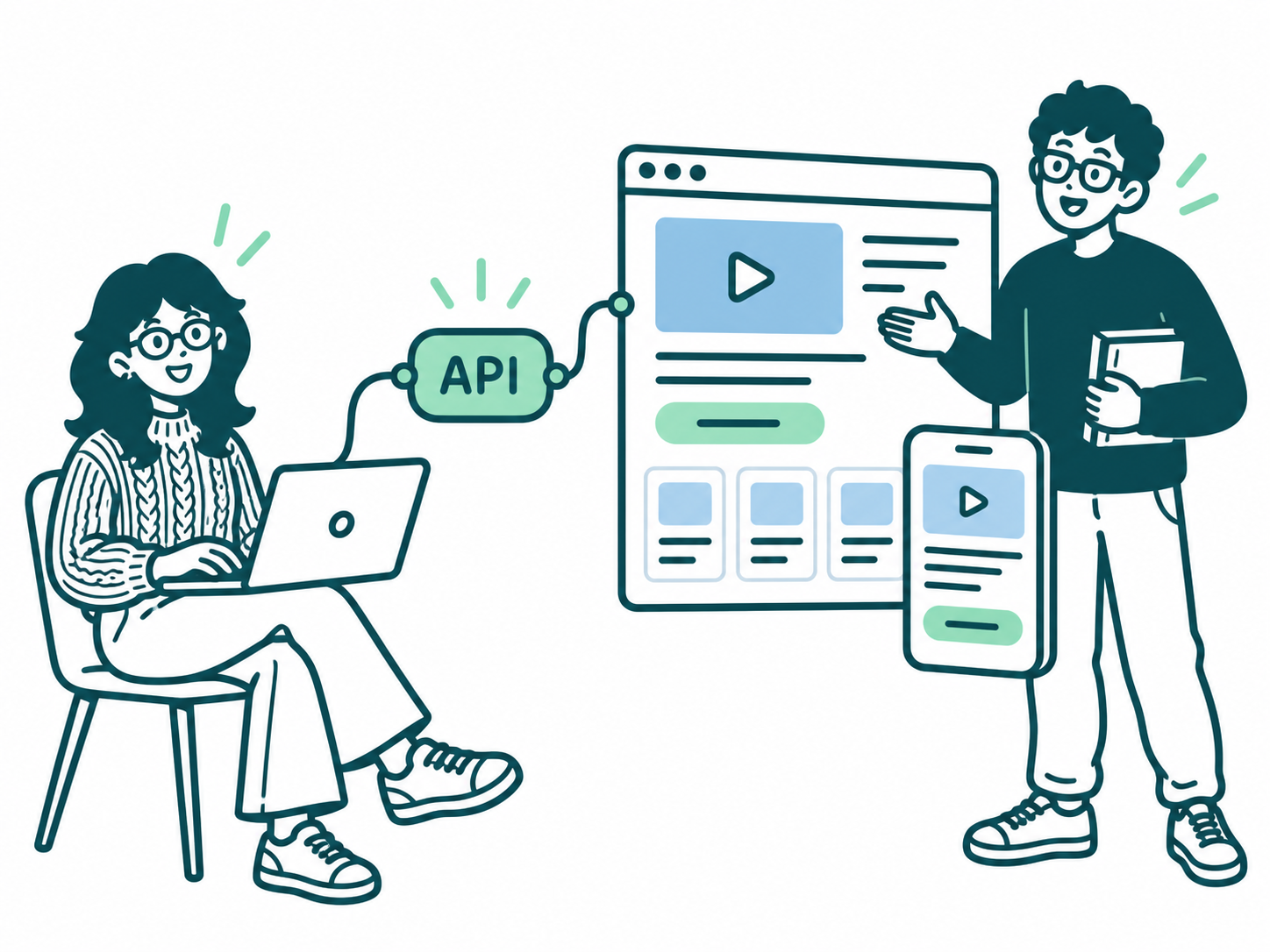 開發者透過 API,為老師打造自訂課程網站與手機頁面